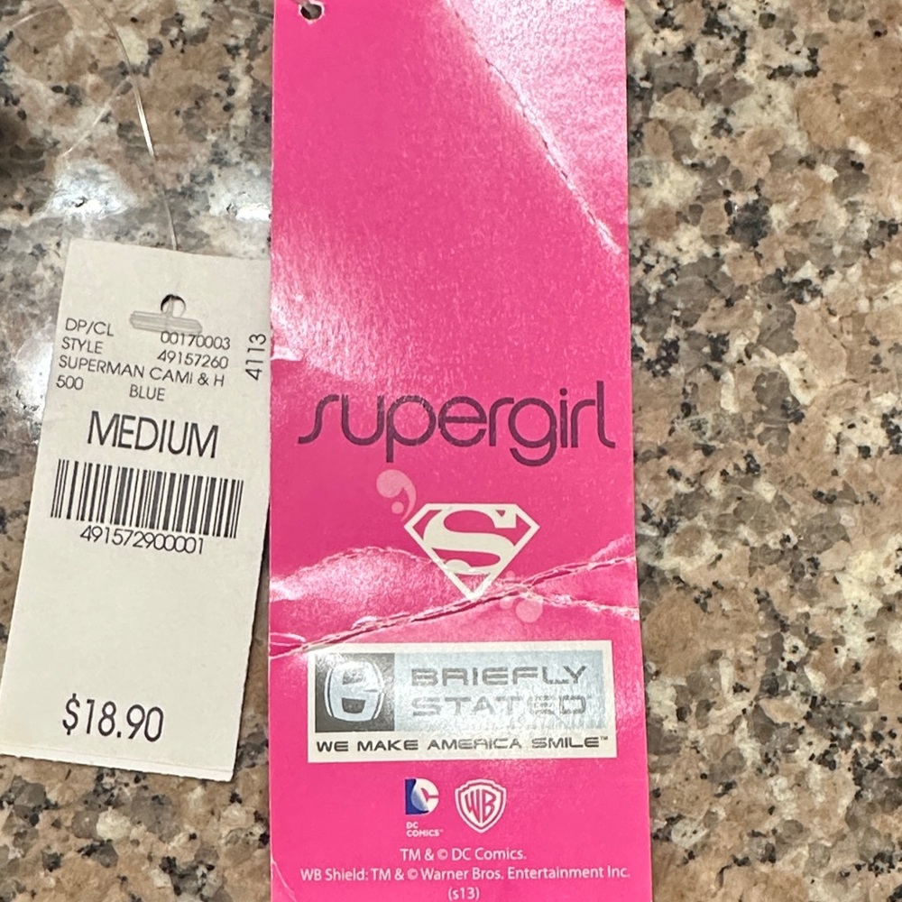 Supergirl Blue Cami Top for Women - Picture 5 of 5